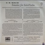 画像2: ユーディ・メニューイン(Vn）/バッハ：無伴奏ヴァイオリンのためのソナタとパルティータ (2)