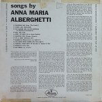 画像2: アナ・マリア・アルバゲッティ/SONGS BY ANNA MARIA ALBERGHETTI (2)